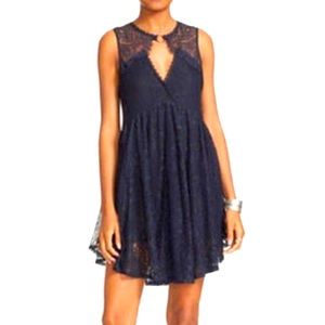 Free people Don’t you dare lace mini dress